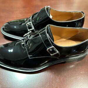 Givenchy Patent-Leather Double-Buckle Monk Shoes
